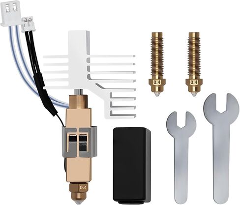 5PCS Original Brass-Hardened Steel Nozzle for Elegoo Centauri Carbon, 0.4MM Bimetal Brass Nozzle High Temperature Wear Resistant Hotend Nozzles for Centauri 3D Printer in Saudi Arabia