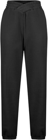 Crossover High Waisted Sweatpants for Women Baggy Athletic Joggers Lounge Running Track Pants with Pocket in Saudi Arabia