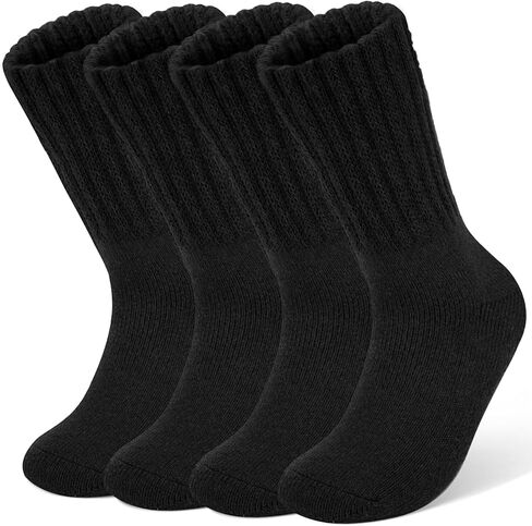 YSense Thermal Wool Socks for Women Thick Winter Boot Socks for Women Warm Cozy Breathable Hiking Socks 4 Pairs in Kuwait
