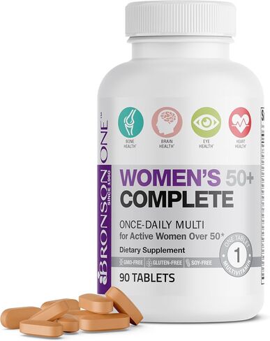 Bronson ONE Daily Women’s 50+ Complete Multivitamin Multimineral, 90 Tablets in Saudi Arabia
