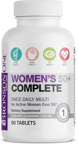 Bronson ONE Daily Women’s 50+ Complete Multivitamin Multimineral, 90 Tablets in Saudi Arabia