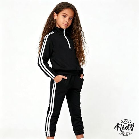 Boys Little Kids Spring Autumn New Long Sleeve Pants Casual Simple Cool Daily Wear Two Pieces in Saudi Arabia