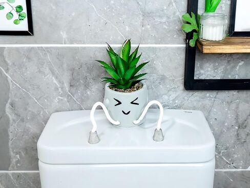 Oleek Small Phesid Plants Decore - عصارة مزيفة نباتات مصطنعة للمكتب ديكور - زخارف مكتب نباتية مزيفة للعمل - ديكور المكتب للنساء - مصانع المكاتب ملحقات الحجرة ديكور غرفة in Kuwait