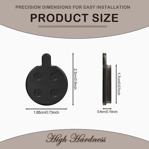 5 Pairs Bike Brake Pads, Low Noise Disc Brake Pads for Mountain Bicycles, Ebikes, Scooters - Semi-Metallic Resin Braking Pads Kit with Smooth Performance and Easy Installation in Saudi Arabia