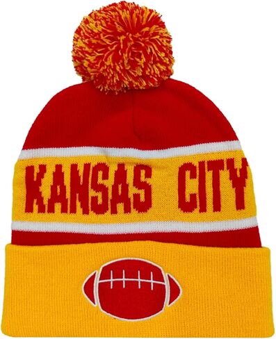 قبعة City Beanie Knit مع قبعة شتوية ذات أساور شتوية هدية لمحبي الرياضة للرجال والنساء in Kuwait