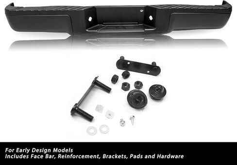 JSBOYAT Chrome Rear Bumper Assembly Compatible with 1999-2007 Ford F-250 F-350 Super Duty Back Bumper with Sensor Holes FO1103173 in Saudi Arabia