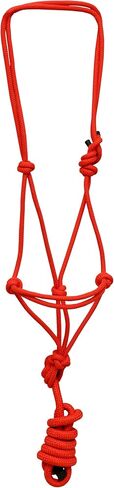 Nylon Rope Horse Halter 4 Knot 1/4" Stiff Training Durable Colorful Halter Used by Trainers Soft Control Rope for Groundwork Stable Use(Black) in Saudi Arabia
