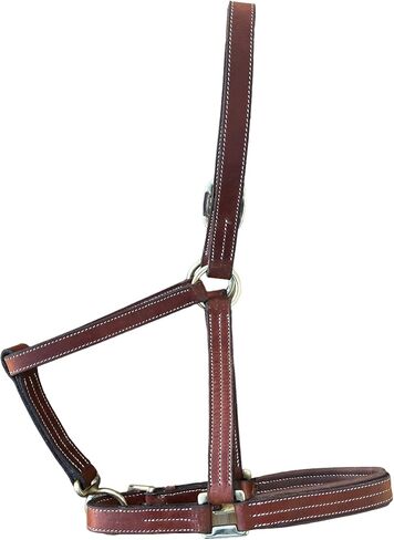 Leaders Leather Halter for True Draft Size, 1.25"" Heavy Duty Draft Halter, Brown in Saudi Arabia