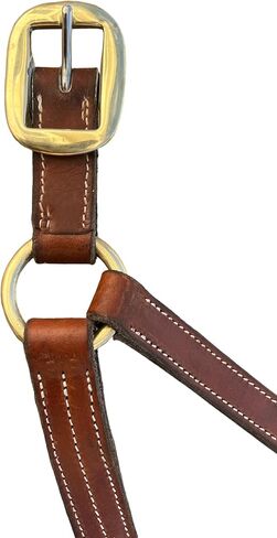 Leaders Leather Halter for True Draft Size, 1.25"" Heavy Duty Draft Halter, Brown in Saudi Arabia