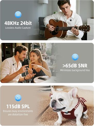 ميكروفون GODOX C01 Kit2 اللاسلكي لأجهزة iPhone 15/16/17 وAndroid، USB C، تقليل الضوضاء الذكي، صوت 48 كيلو هرتز/24 بت ونطاق 200 متر لمدونات الفيديو، يوتيوب (2 TX + 1 USB-C RX + حقيبة شحن) in Saudi Arabia
