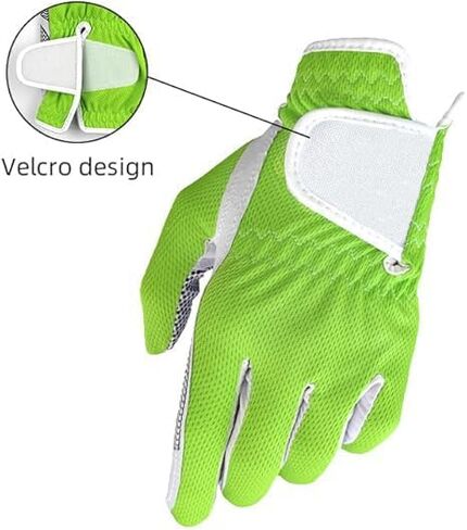 1-Pack Men's Golf Glove Universal Fit, No-Slip, Breathable, Soft, Washable, Worn on Left Hand, Green in Saudi Arabia