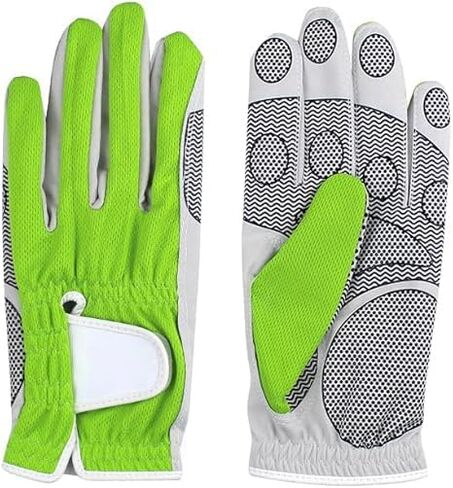 1-Pack Men's Golf Glove Universal Fit, No-Slip, Breathable, Soft, Washable, Worn on Left Hand, Green in Saudi Arabia