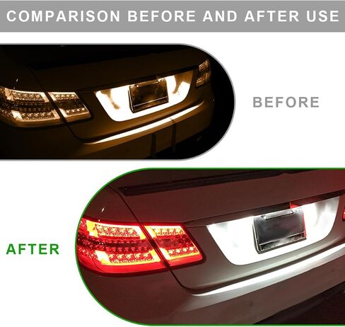 2pcs مجموعة مصباح LED الكاملة LED LED ، 6500k علامة أبيض علامة أبيض متوافقة مع F150 F250 F350 Bronco Explorer ، استبدال مجموعة ترخيص مرخص للسيارة (18 رقائق LED) in Saudi Arabia