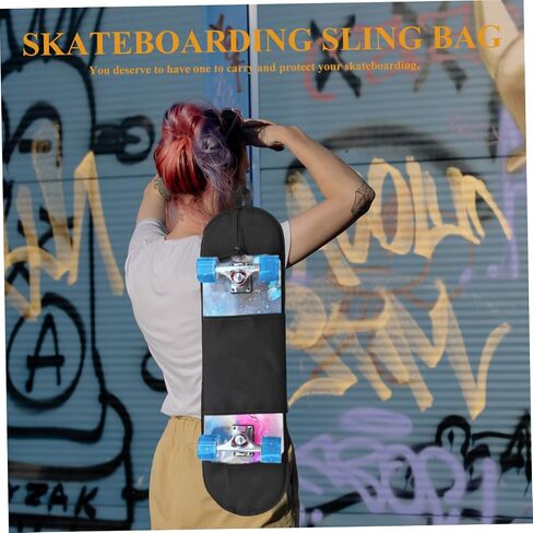 Skateboard Carry Bag Durable Sling Bag for Skateboard Storage Shoulder Strap Lightweight Design for for Skateboarders in Saudi Arabia