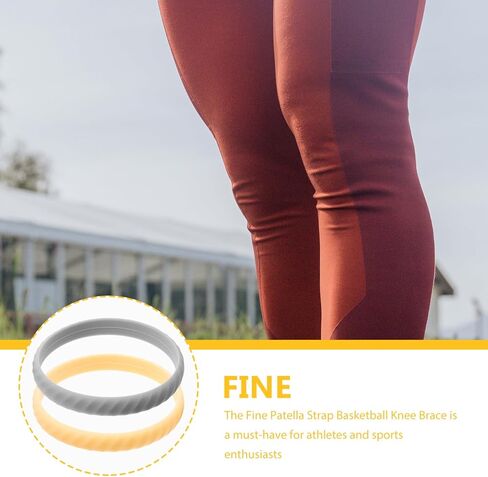 2Pcs Elastic Patella Knee Strap Support Band for Enhanced Stability Sports for Basketball Running and Workouts Flexible Design for Comfort and Protection in Saudi Arabia
