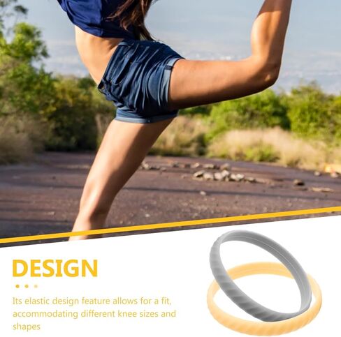 2Pcs Elastic Patella Knee Strap Support Band for Enhanced Stability Sports for Basketball Running and Workouts Flexible Design for Comfort and Protection in Saudi Arabia