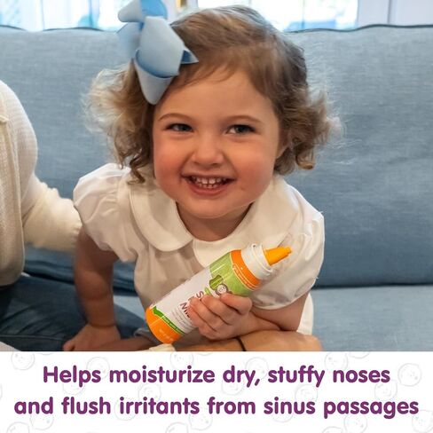 Baby Saline Nasal Spray by Boogie Mist, Allergy Relief, Nasal Decongestant, Made with Saline, Fresh, 3.1 Ounce (Pack of 3) in Kuwait