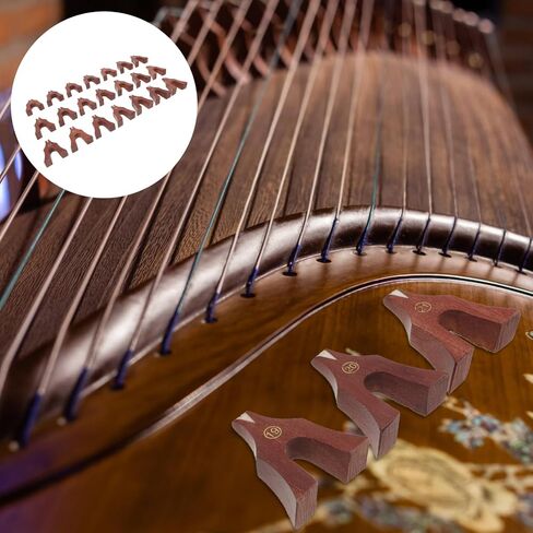 21 قطعة من جسور Guzheng الخشبية من Kisangel خفيفة الوزن وسهلة التركيب، ملحقات Guzheng لتعزيز الأخشاب واستبدال الأجزاء القديمة in Saudi Arabia