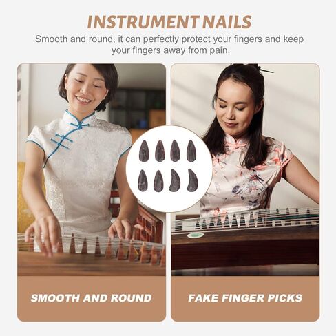 8 قطع من أغطية Guzheng الواقية للأظافر، أغطية Guzheng لحماية أطراف الأصابع لأداء احترافي in Saudi Arabia