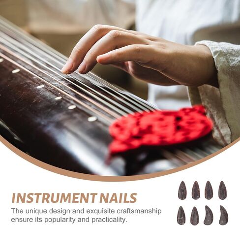 8 قطع من أغطية Guzheng الواقية للأظافر، أغطية Guzheng لحماية أطراف الأصابع لأداء احترافي in Saudi Arabia