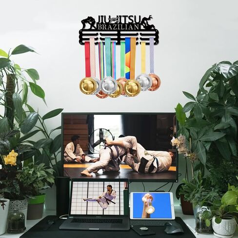 سوبر دانت البرازيلي جيو جيتسو حامل ميدالية ميداليات عرض حمالة تعليق جدارية جائزة رياضية رف للرياضيين الهدايا in Saudi Arabia