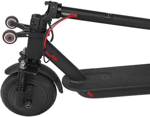 حامل عجلة مساعد قابل للطي متوافق مع سكوتر كهربائي Ninebot F20 F30 F40، أسود in Saudi Arabia