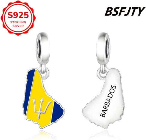 bsfjty العلم سحر جميع البلدان، 925 سحر الفضة الاسترليني للأساور والقلائد، سلسلة خريطة العلم الوطني قلادة المجوهرات هدية تذكارية السفر in Saudi Arabia