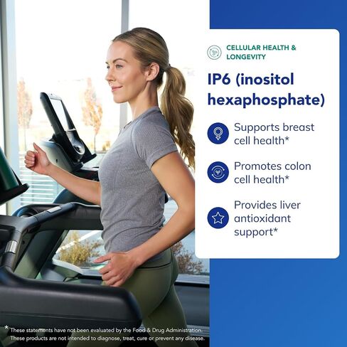 مغلفات نقية IP6 (اينوزيتول هيكسافوسفات) | دعم مضاد للأكسدة مضاد للحساسية لصحة خلايا الثدي والقولون والكبد | 180 كبسولة in Saudi Arabia