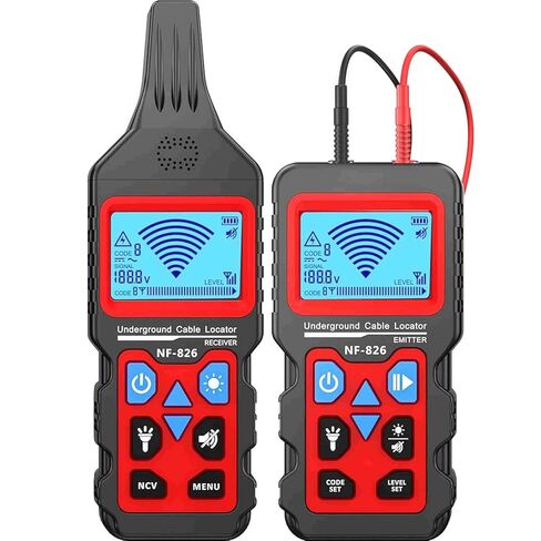 NF-826 Underground Wire Locator, Buried Wire Tracer Cable Locator Circuit Breakers, fuses, Wires, Short Circuits, Open Circuits for Dog Fence Cables Irrigation Control Wires,Tone Generator Kit in Kuwait