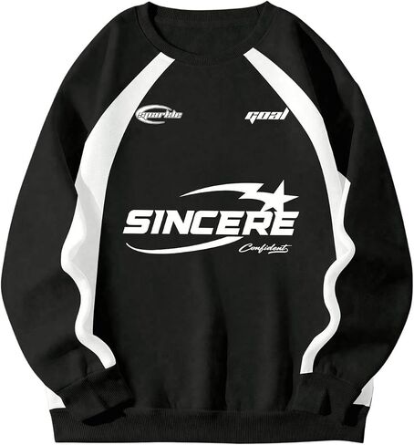 SHENHE Men's Crewneck Sweatshirt Vintage Graphic Raglan Sleeve Fall Top Pullover Sweatshirt in Saudi Arabia