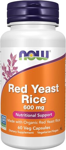 Now Foods Red Yeast Rice 600 Milligrams, 120 Veggie Caps in Saudi Arabia