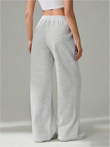 GORGLITTER Women's Wide Leg Baggy Sweatpants Drawstring Waist Track Pants with Pockets in Saudi Arabia
