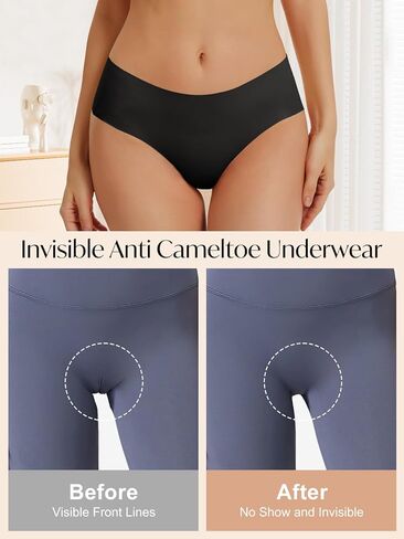 ملابس داخلية خافي عيوب أصابع الجمل من OVRUNS ملابس داخلية بدون خياطة من الجمل بدون ملابس داخلية مضادة لأصابع القدم ومضادة لأصابع القدم من 3 قطع in Kuwait