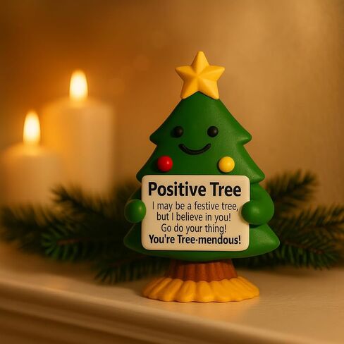 iStatue Positive Ghost Figurine – 4 Inch Resin Halloween Decoration for Indoor Use, Motivational Boo-Lieve in Yourself Message, Cute Spooky Fall Decor for Tiered Trays, Desks & Shelves (White Ghost) in Saudi Arabia