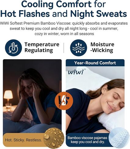 WiWi Women's Short Sleeve Pajama Sets Casual V Neck 2 Piece Sleepwear Soft Viscose from Bamboo Shorts Pj Set S-XXL in Saudi Arabia