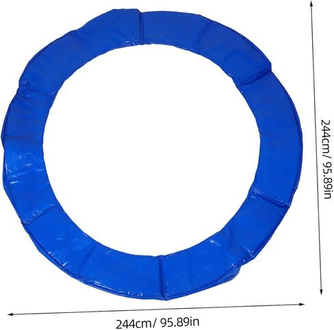 Kisangel Trampoline Pad Edge Cover for Round Trampoline Easy Installation Tearing Padding Sun Rain Protection for Use in Saudi Arabia