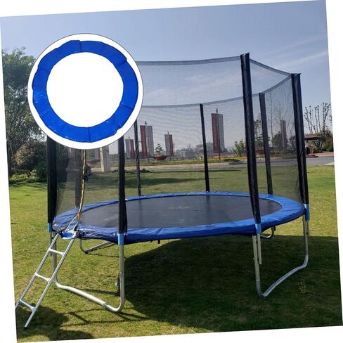 Kisangel Trampoline Pad Edge Cover for Round Trampoline Easy Installation Tearing Padding Sun Rain Protection for Use in Saudi Arabia