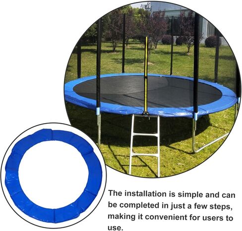 Kisangel Trampoline Pad Edge Cover for Round Trampoline Easy Installation Tearing Padding Sun Rain Protection for Use in Saudi Arabia