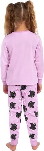 How To Train Your Dragon Pajamas, Toothless Girls Pajamas, Dragon Kids Pjs, Long Sleeve Girls Pajama Set in Kuwait