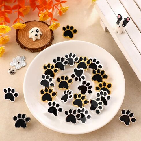 24 Pcs Paw Award Lapel Pins, Dog Paw Enamel Lapel Pins Awards Cute Badge Brooches Animal Badge Teacher Employees in Saudi Arabia