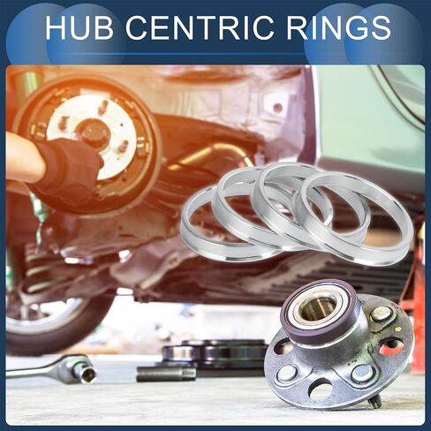Hub Centric Rings, 66.6mm ID to 67.1mm OD Vehicle Wheel Hubrings Aluminum Alloy, 4 Pcs in Saudi Arabia