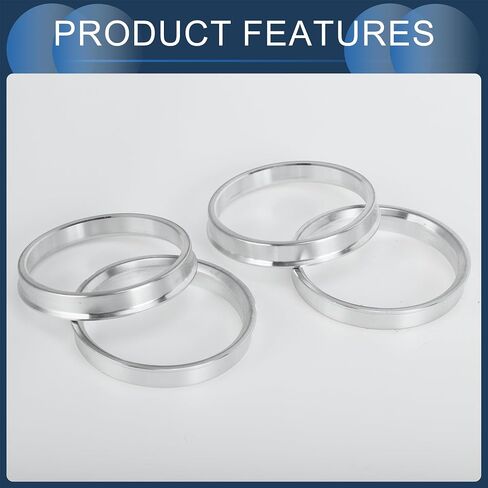 Hub Centric Rings, 66.6mm ID to 67.1mm OD Vehicle Wheel Hubrings Aluminum Alloy, 4 Pcs in Saudi Arabia