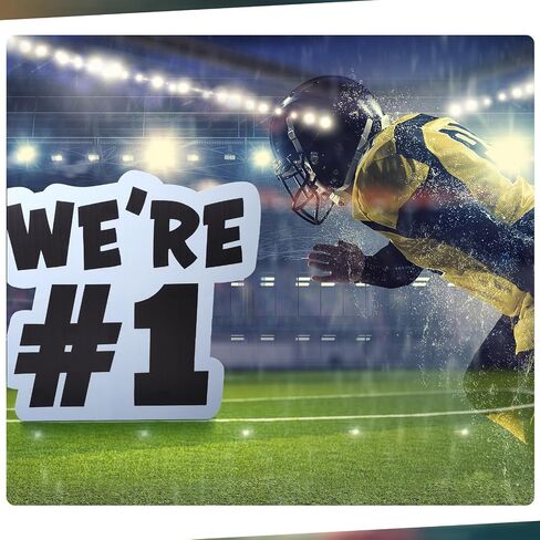 4.2 ft Football Helmet Cardboard Cutout Stand up Life Size Sports Football Party Decorations Hockey Baseball Game Day Backdrop Photo Props Standup for Sports Theme Party Events Supply in Saudi Arabia