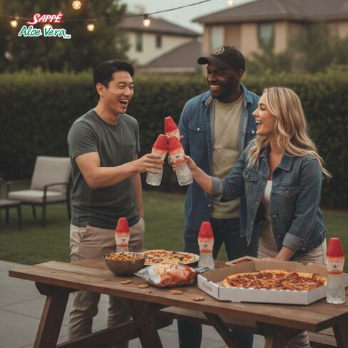 Aloe vera juice (Apple flavored) Aloe vera drink with pure aloe pulp (6 Packs) Plant based juice great for hydration and contains large aloe pulp. Aloe vera apple juice is healthy for adults and kids in Saudi Arabia