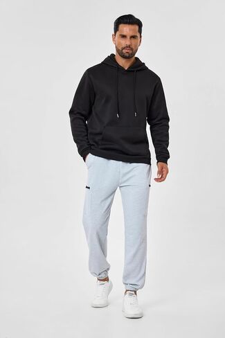SILKWORLD Mens Sweatpants Tapered Athletic Joggers Workout Running Jogging Track Pants with Zipper Pockets in Saudi Arabia