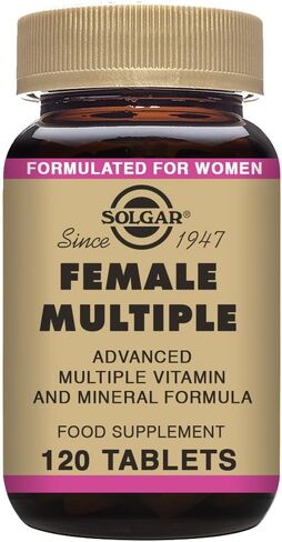 Solgar Female Multiple, 60 Tablets - Multivitamin, Mineral & Herbal Formula for Women - Advanced Phytonutrient - Vegan, Gluten Free, Dairy Free, Kosher - 20 Servings in Saudi Arabia