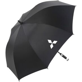 Car Straight Handle Umbrella, Windproof Rainproof, Semi-Automatic Parasol for Mitsubishi Endeavor 2002 2003 2004 2005 2006 2007, Windproof Umbrella, Long Handle Travel Umbrella,Black in Kuwait