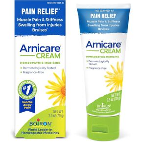 Boiron Arnicare Cream for Relief for Joint Pain, Muscle Pain, Muscle Soreness, and Swelling from Bruises or Injury - Fast Absorbing and Fragrance-Free - 1.3 oz in Saudi Arabia