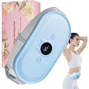 وسادة تسخين محمولة لفترة تشنجات الفترة التي تهتز حزام التدفئة الشهرية للنساء ، والحرارة السريعة القابلة لإعادة الشحن مع 7 مستويات حرارة و 7 أوضاع للحيض ، وتخفيف الألم للظهر والمعدة - الوردي in Kuwait