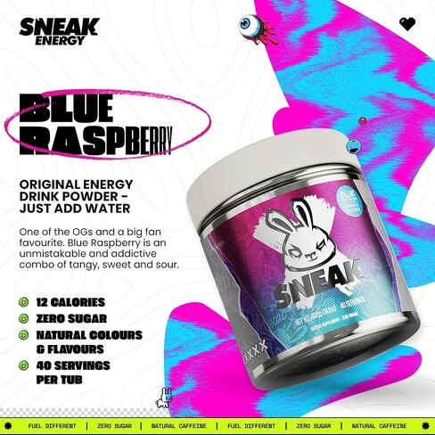 SNEAK Energy Drink Powder | Peach Iced Tea | No Sugar. No Nasties. Just Natural Caffeine, Focus-Boosting Nootropics | 40 Servings in Saudi Arabia